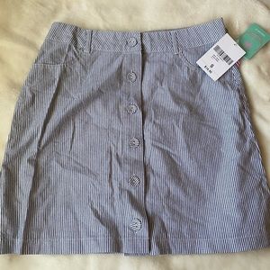 Forever 21 Button up Striped Skirt